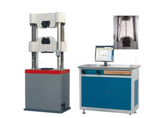 Computerized electrohydraulic servo hydraulic testing machine for steel and concrete with high precision