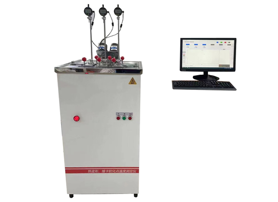 Machine d'essai d'OIN 75 Astm D 648 Hdt Vicat dans la déformation thermique