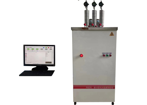 Machine de test HDT Vicat pour les matières plastiques contrôlées par ordinateur avec une erreur de température maximale de ± 0,5 °C