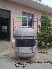 Le type embout de tuyau de prise en plastique de 800mm couvre l'approbation triple de la structure ISO9001 de chapeaux