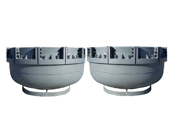 DN 1600 Caps d'extrémité de tuyau en plastique avec fixation de structure de type A pour les essais hydrostatiques internes