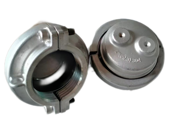 2 pouces 60,3 mm Caps d'extrémité en acier inoxydable pour tubes en PVC PP