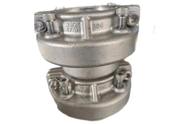 2.5 pouces 73 mm Caps d'extrémité en acier inoxydable pour tubes en PVC PP avec résistance à haute pression