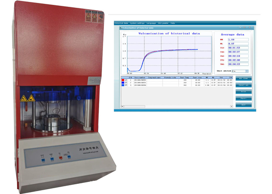 ASTM D5289 Contrôle informatique Vulcanisation du caoutchouc Instruments de mesure Vulcanisation à l'aide de curimètres sans rotor