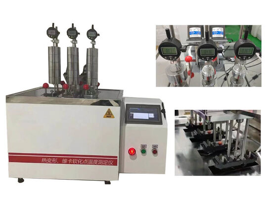 Machine d'essai HDT VICAT fournissant des tests de propriétés thermiques cohérents pour les plastiques, le caoutchouc, le nylon et les matériaux isolants