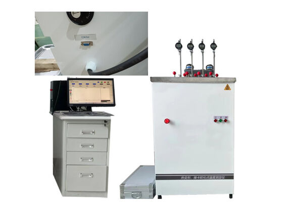 Machine d'essai HDT VICAT permettant de déterminer la température de ramollissement Vicat des matières plastiques à l'aide de procédures d'essai standard
