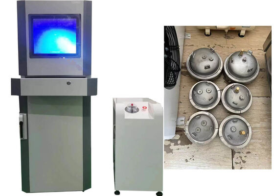 Machine d'essai de pression hydrostatique pour l'essai de résistance à la pression des tuyaux, réservoirs et composants hydrauliques en plastique